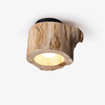Tarn Hollow Natural Wood LED Ceiling Light – Flush Mount for Modern Interiors