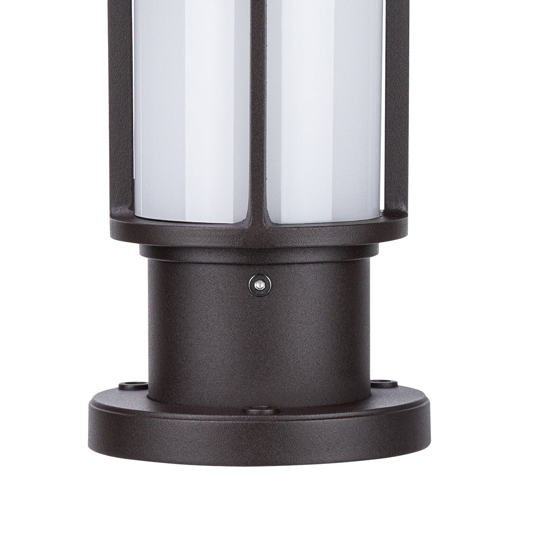 Minimalist Outdoor Bollard Light with E27 LED Bulb for Pathway and Garden