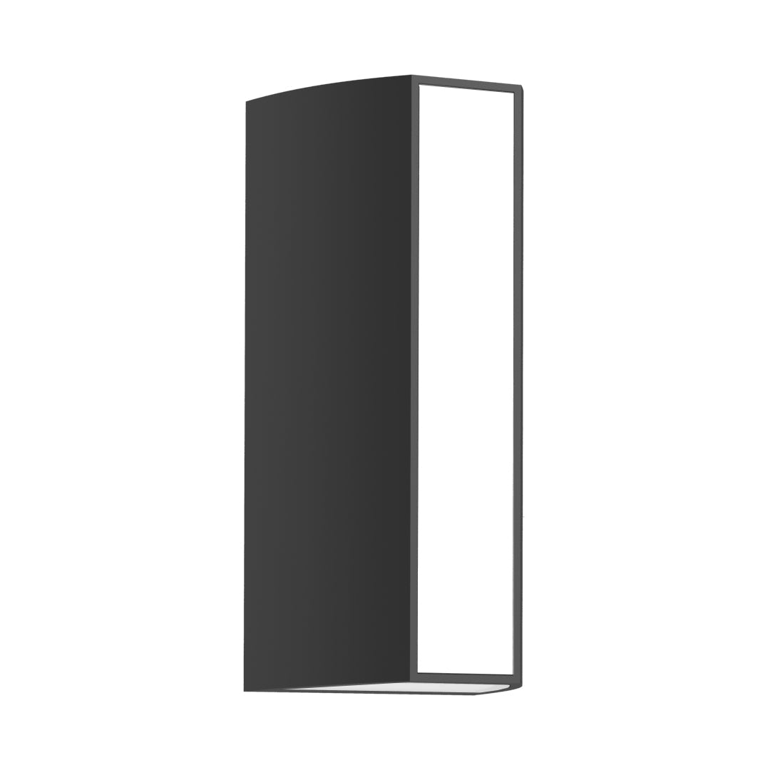 Modern Black Outdoor Wall Sconce with Integrated LED Lighting