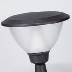 Modern Outdoor Bollard Light in Black Aluminum for Pathways and Courtyards