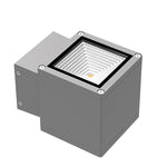 Aria Outdoor Wall Sconce in Sand Gray Aluminum, IP65 Waterproof LED