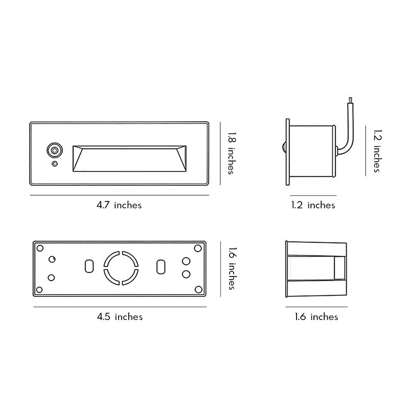 Modern Outdoor Step Lights – Embedded Aluminum Deck Lighting for Pathways