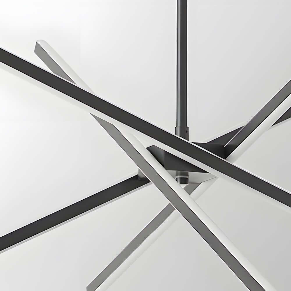 Aurelia 4-Light Linear LED Chandelier in Black and Gold