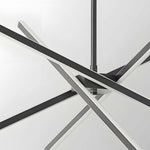 Aurelia 4-Light Linear LED Chandelier in Black and Gold