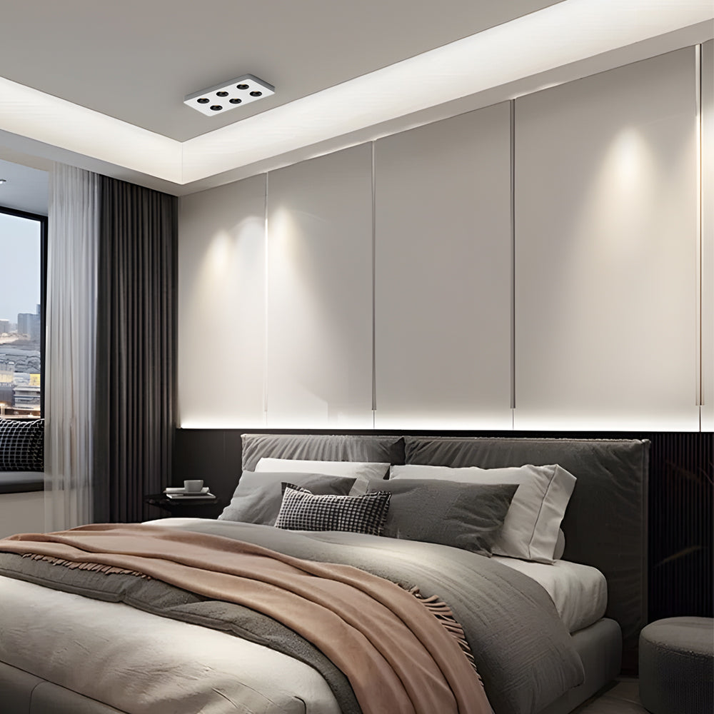 Square Led Anti Glare Flush Mount Ceiling Light