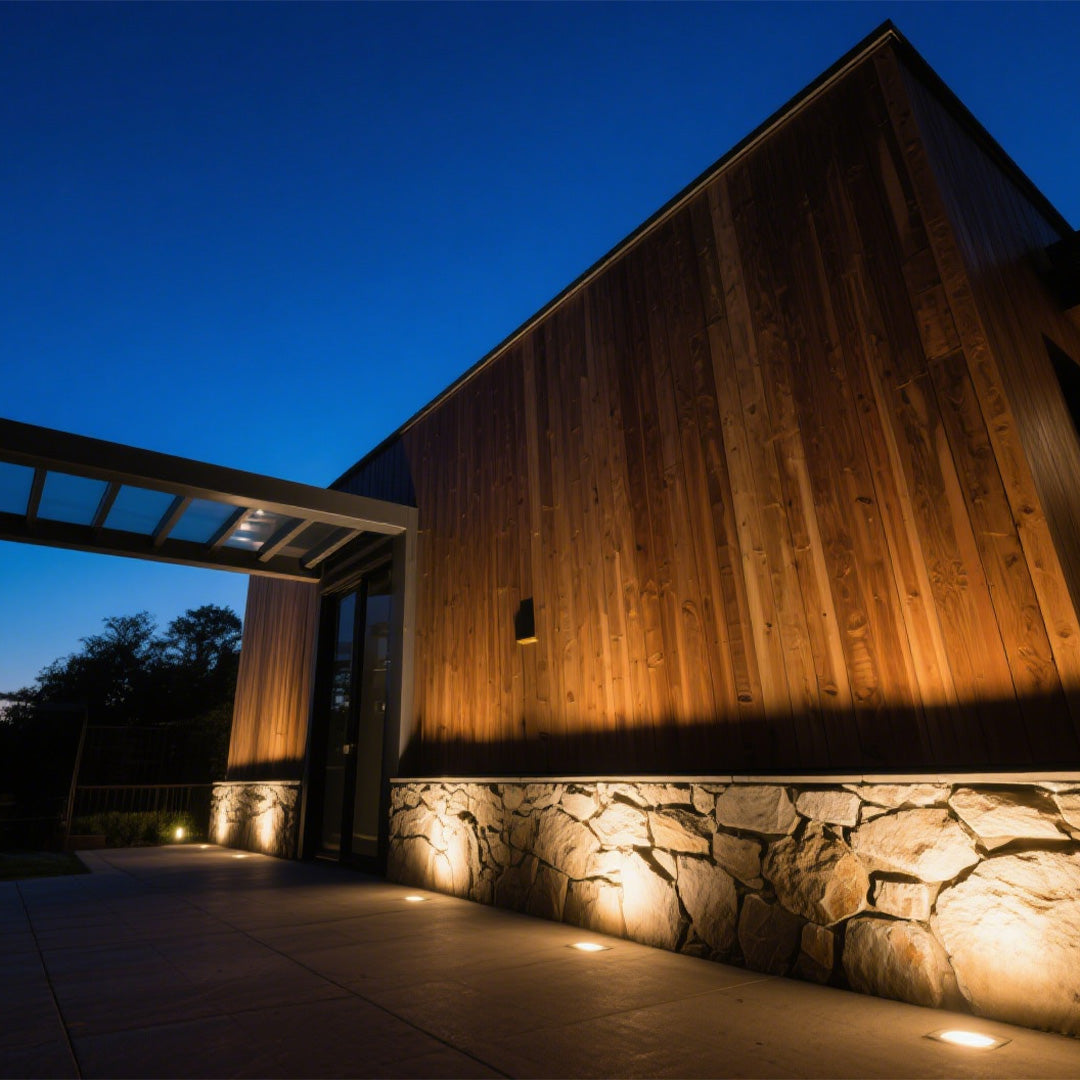 Minimalist LED In-Ground Well Light for Outdoor Landscapes
