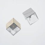 Cubic Luster Cascade Chandelier – Modern Geometric Crystal Pendant Light