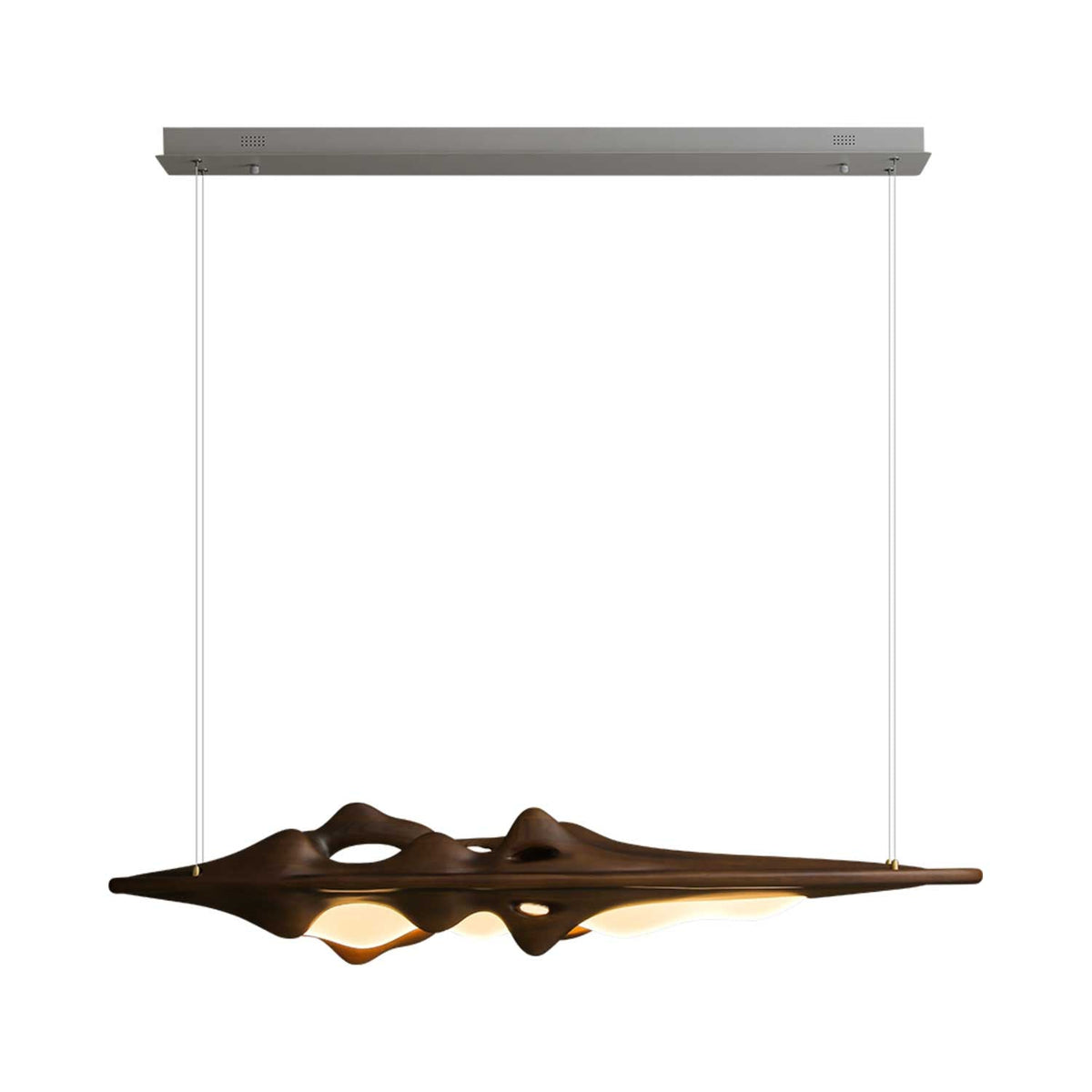 Volar Drift Modern Wood LED Pendant Light for Dining Room and Kitchen Island