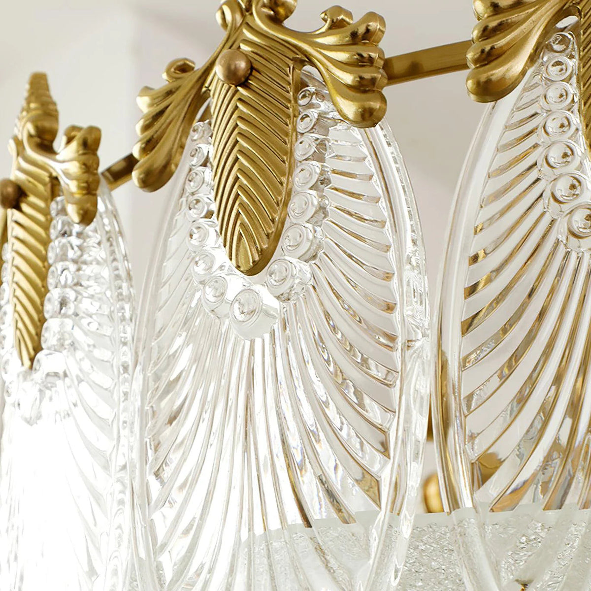 Intricate Round Glass Chandelier