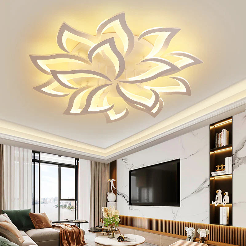 Modern Minimalist Elegant And Warm Led Ceiling Lamp For Living Room