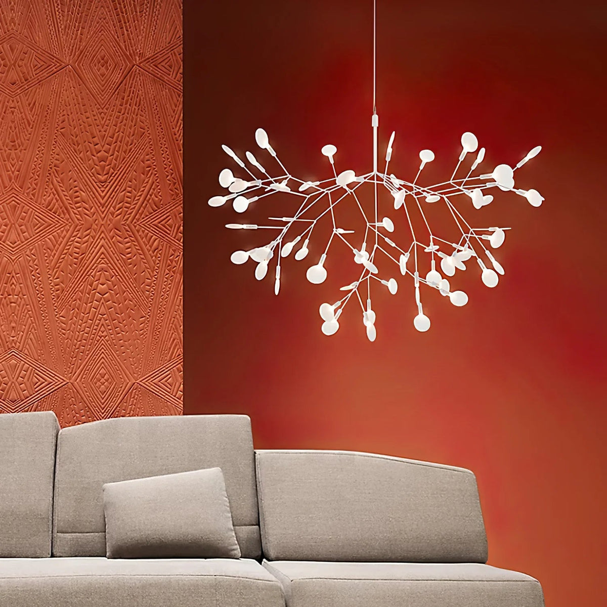 Rose Gold Glow Chandelier