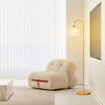 Rattan Bend Floor Lamp