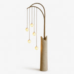 Willow Glow Sculptural Floor Lamp with Organic Form