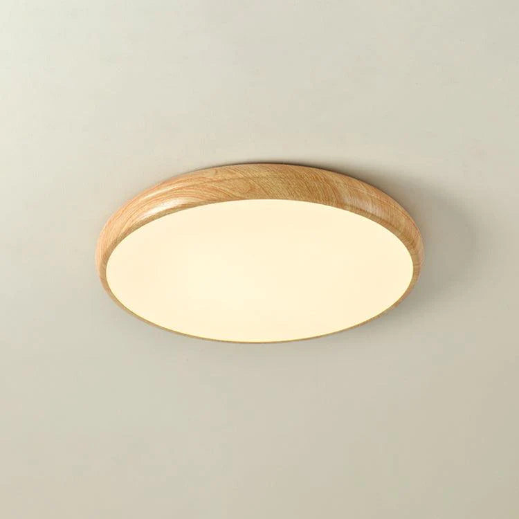 Wooden Veneer Ceiling Light