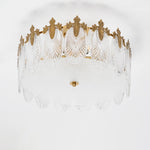Intricate Round Glass Chandelier