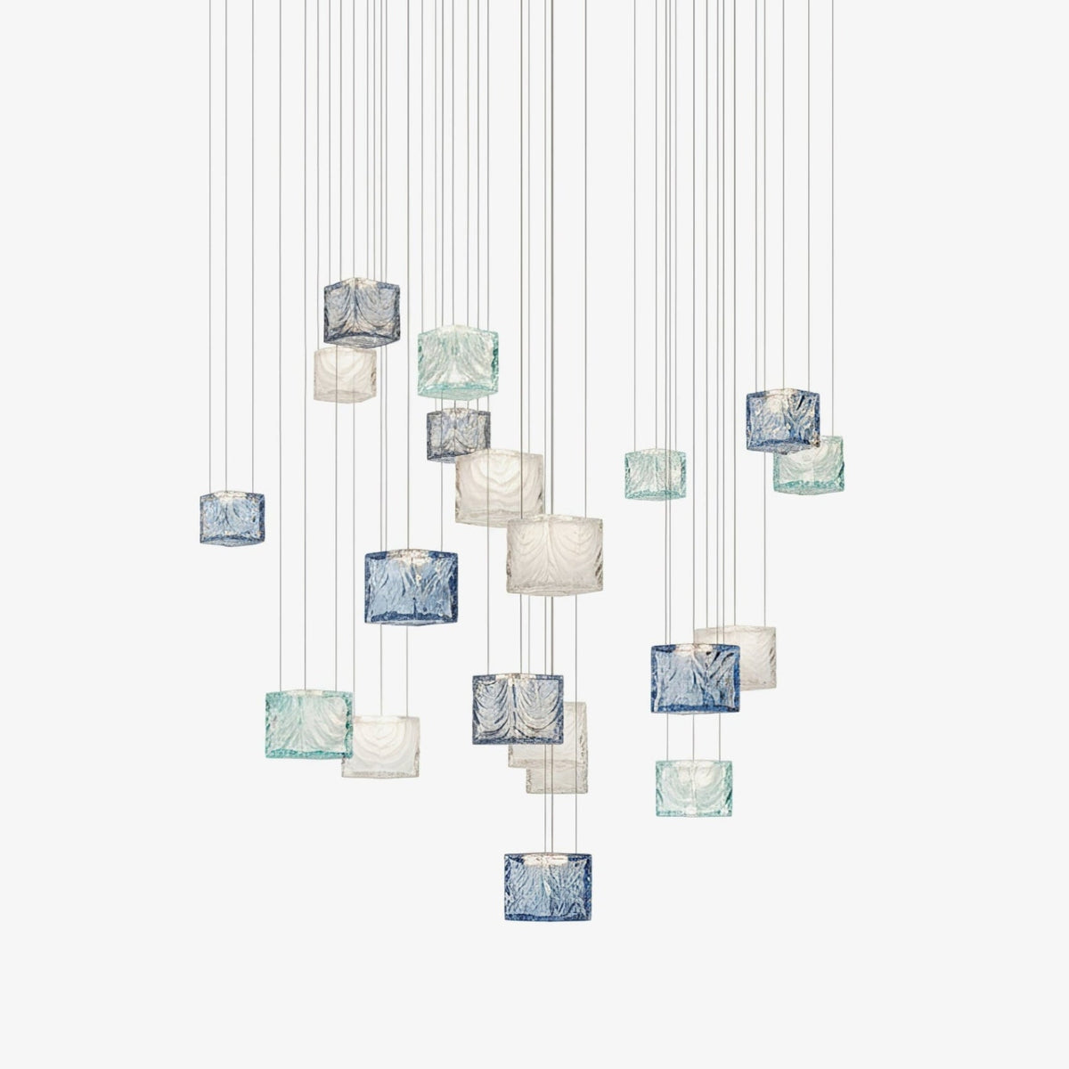 Crystal Pixels Customizable Modern Chandelier for Contemporary Interiors