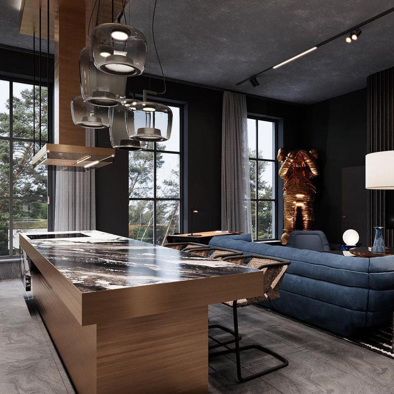 Duo Line Pendant Light