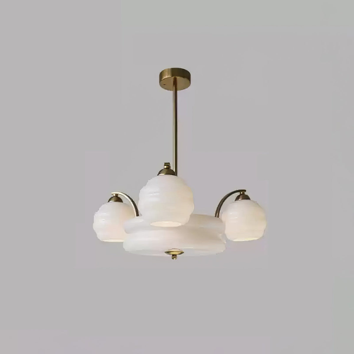 Opaline Art Deco Chandelier 3