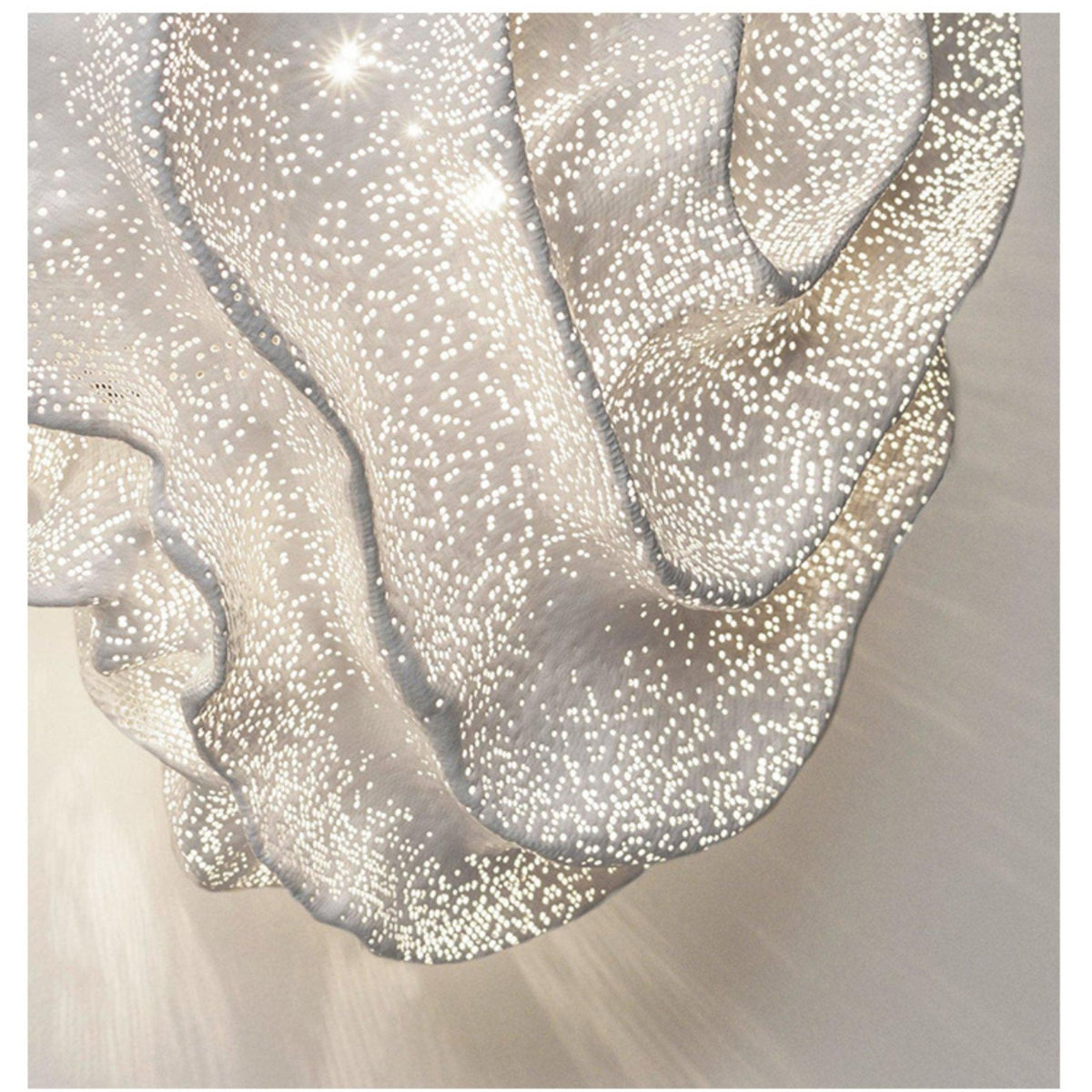 Nebula Bloom Sculptural Wall Sconce in Stainless Steel