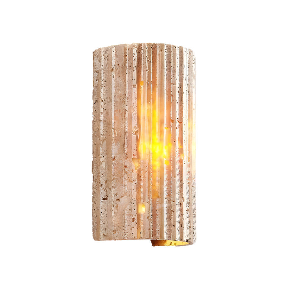 Travertine LED Wall Sconce with Up and Down Illumination