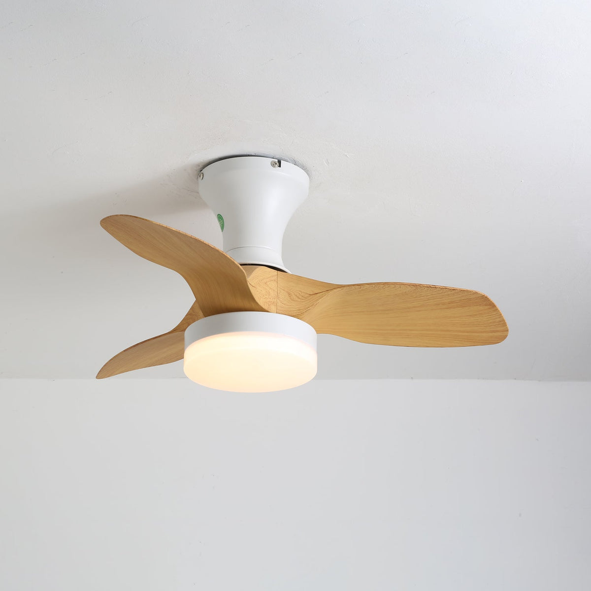 Brisa Ceiling Fan Light with LED, Modern Flush Mount for Bedroom and Living Room
