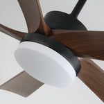 Auralin Breeze Ceiling Fan with LED Light in Walnut Wood