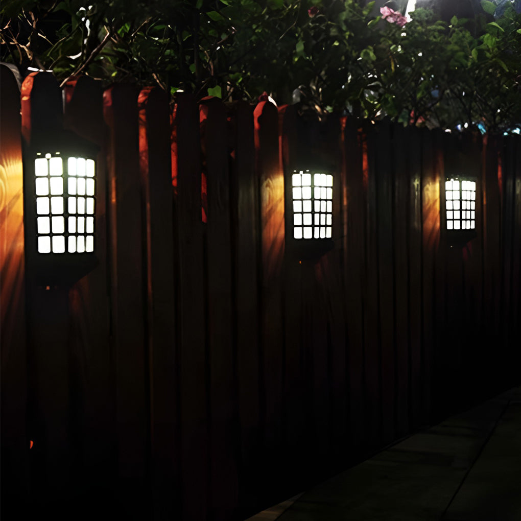Solar Led Light Controlled Motion Sensor Modern Outdoor Wall Lamp