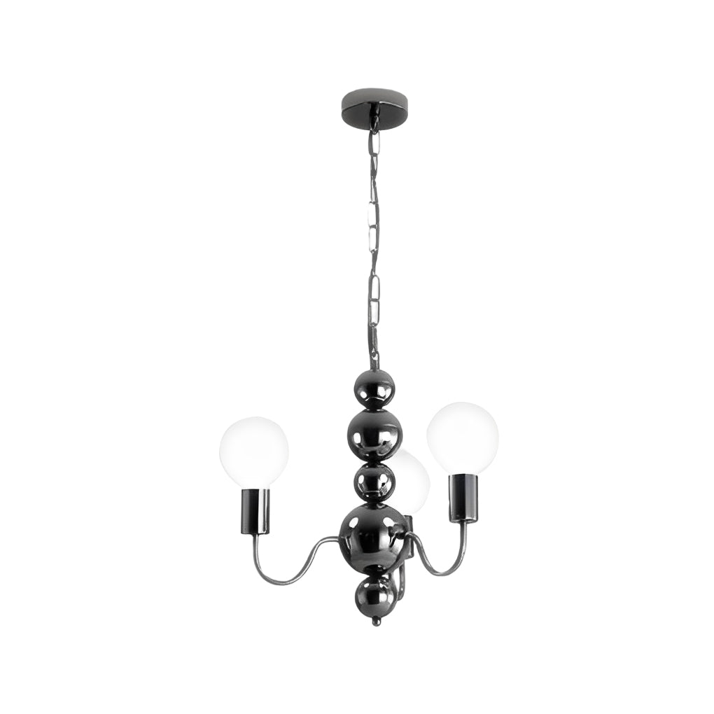 Aurelia Glass Globe Chandelier — Modern French Minimalist Pendant Light
