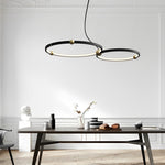 Circular Black Pendant Light Ha091476