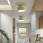 Vintage Cream Style Drum Ceiling Lamp