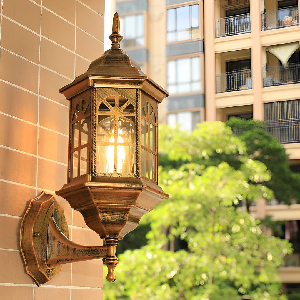 Glass European Style Outdoor Wall Lamp Li002333