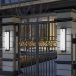 Rectangular Outdoor Sconce Lighting Ha093071
