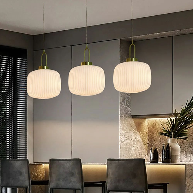 Modern Simple Clear Light Stripe Led Chandelier