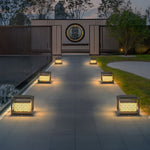 Square Waterproof Solar Outdoor Post Light