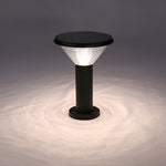 Tapered Solar LED Pathway Light in Black Aluminum for Modern Outdoor Spaces