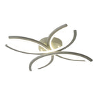 Led Flush Mount Flower Shaped Acrylic Ceiling Light White Gray Ceiling Lighting Fixture For Living Room