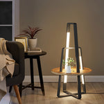 Modern 63 Inch Metal Led And Tray Floor Lamp For Living Room