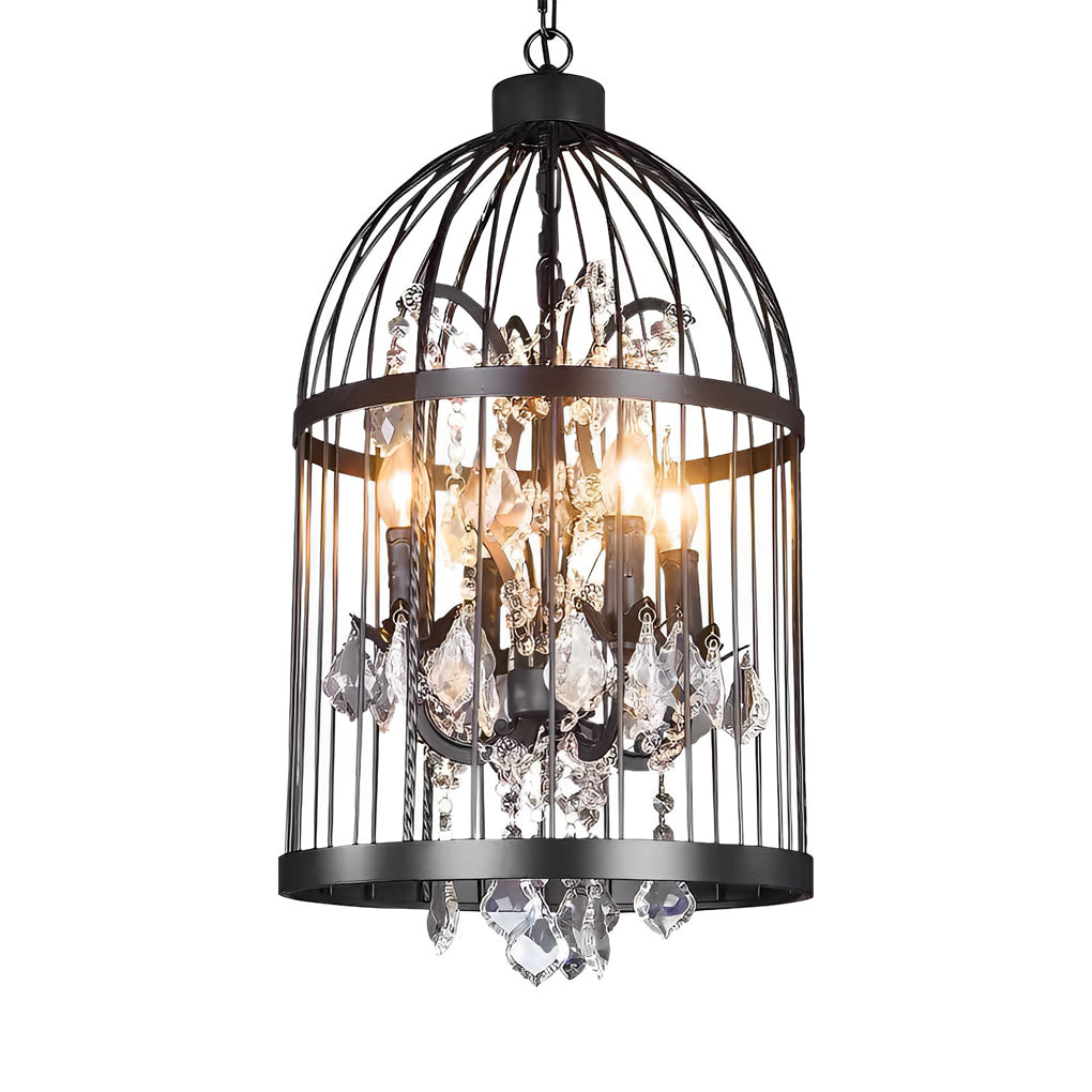 Birdcage Industrial Style Chandelier Ha092164