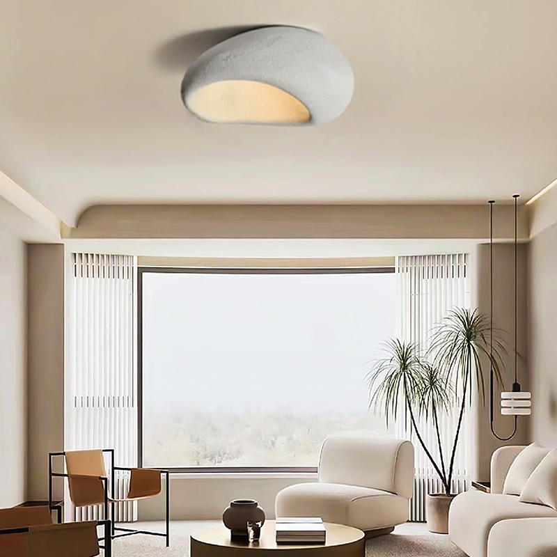 Moon Shaped Flushmount Ceiling Light