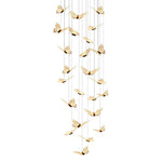 Small Butterflies Long Chandelier Ha093702