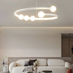Minimalist Ring Ball 3 Step Dimming Led Nordic Chandelier Hanging Lamp