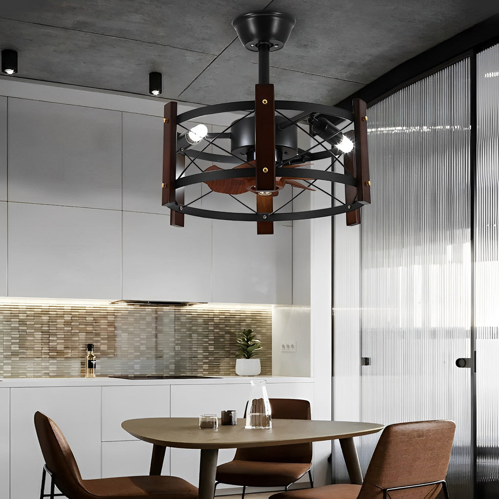 Retro Bladeless Ceiling Fan Ha080076