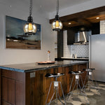 Retro Bottle Industrial Pendant Light Ha098704