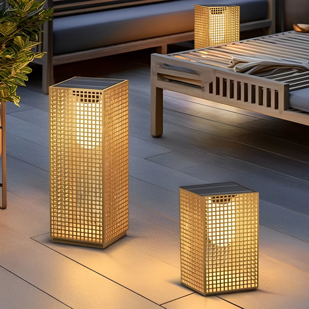 Square Hollow Solar Pathway Light Ha092947