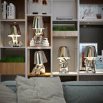Cute Gold Man Statue Led Table Lamp