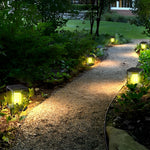 Square Minimalist Solar Fence Post Light Ha080736