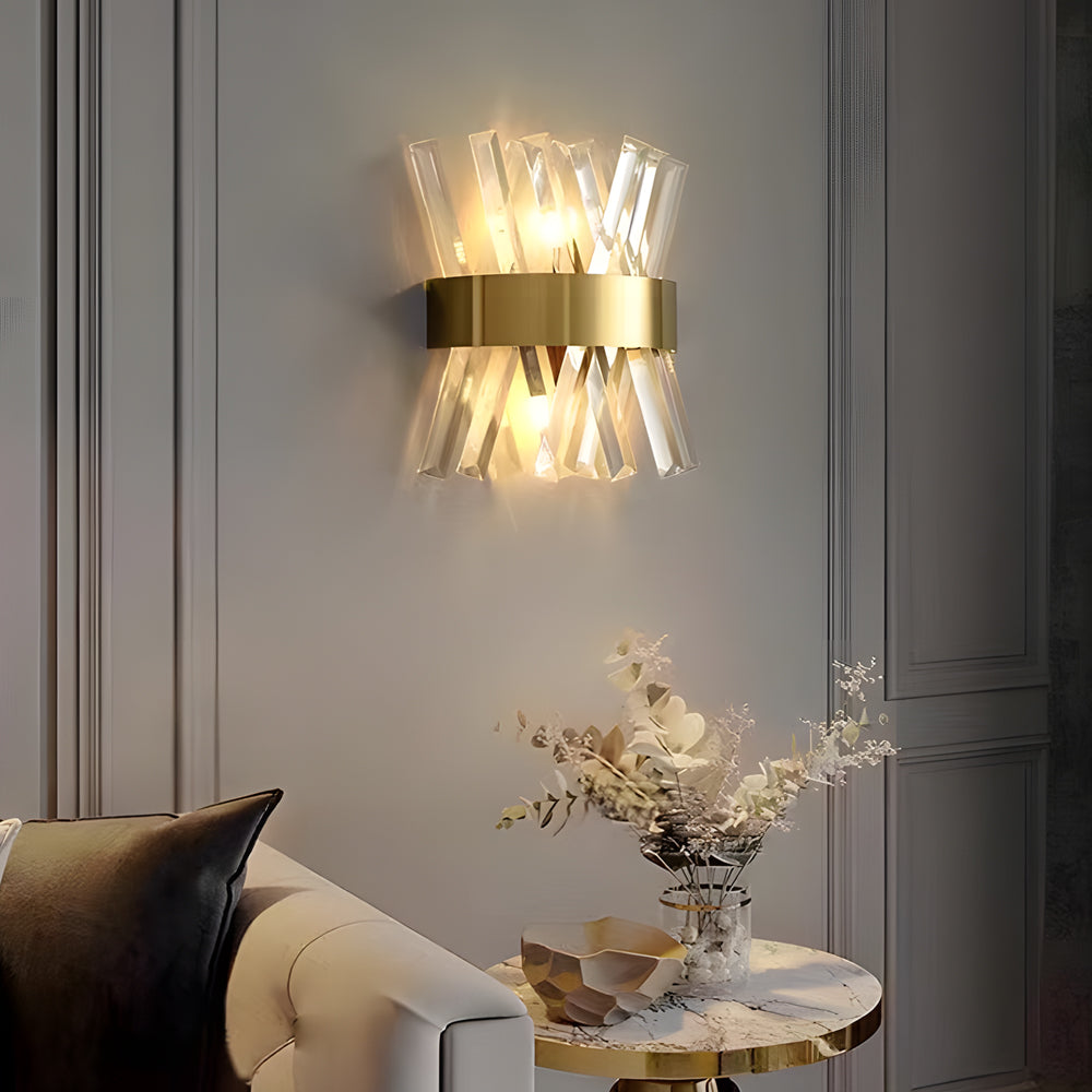 Creative Crystal Strips Luxury Up And Down Lighting Nordic Wall Lamp