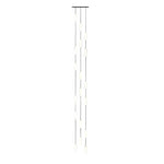 White Long Tube Multi Light Staircase Chandelier