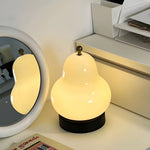 Glass Pear Led Table Ambient Lamp With Touch Switch
