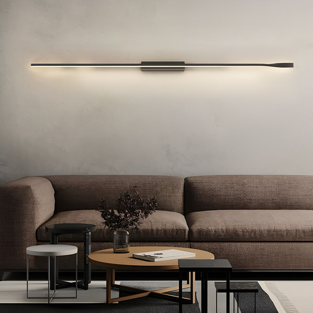 Linear LED Wall Sconce in Matte Black for Modern Interiors